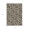 Edge Collections - 3' x 5' - Brown - Decorative Floral Area Rug for Indoor and Outdoor Use - 1 Piece